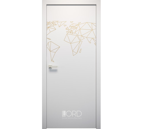 Межкомнатная дверь L-Ori 1 ПГ Патина Золото Лорд
