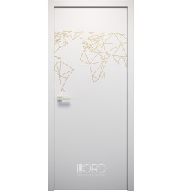 Межкомнатная дверь L-Ori 1 ПГ Патина Золото Лорд
