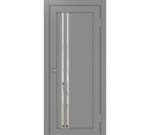 Межкомнатная дверь Турин 525.121 АПС SC/SG с зеркалом Optima Porte
