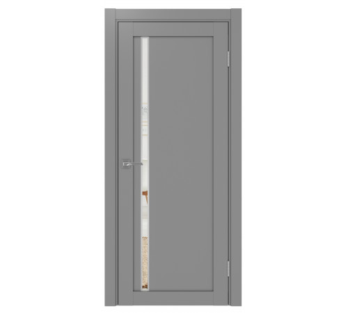 Межкомнатная дверь Турин 527.121 АПС SC/SG с зеркалом Optima Porte

