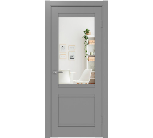 Межкомнатная дверь Турин 502U.21 с зеркалом Optima Porte
