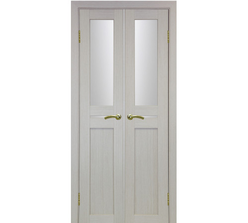 Межкомнатная дверь Турин 520.221 двойная Optima Porte для стильного интерьера
